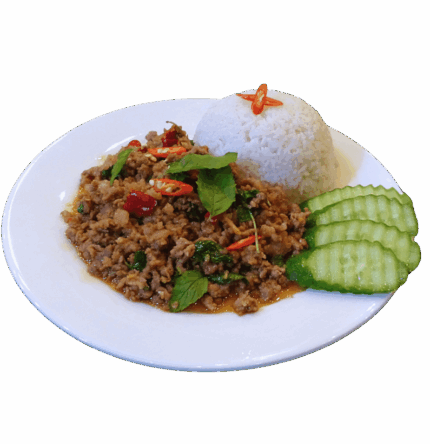 Pad Krapow With Rice